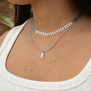 Stainless Steel Epoxy Pink Cowgirl Boot Charm