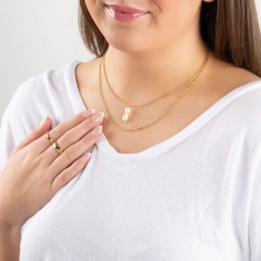 Wholesale Jewelry 14K Gold Filled Plus Satellite Chain Necklace- Model