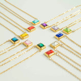 Birthstone Emerald Charm Connector 