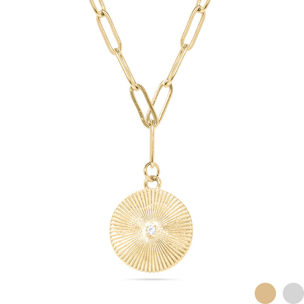 アクセサリー 19SO 24/7 18k necklace Fashion 21 Gold-tone Square Colorful Gemstone Pendant 24