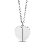 wholesale jewelry 18K Gold PVD Stainless Steel Blank Heart Hidden Message Necklace- stainless main 