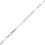 Carabiner Faith Charm Paperclip Necklace Lobster claw clasp