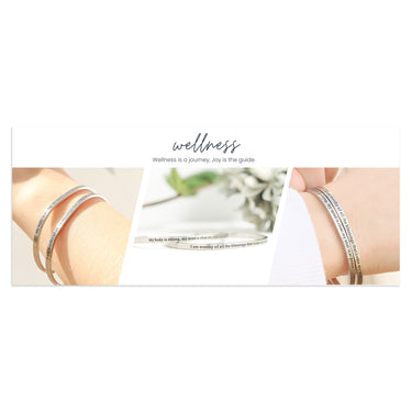 Wellness Engraved Bracelet Display Sticker / CRD0006