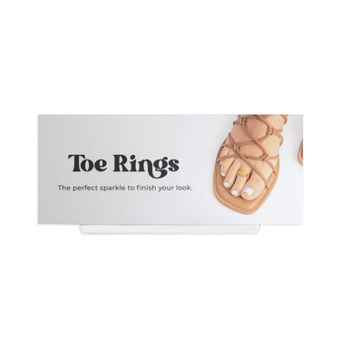 Toe Ring Display Sticker