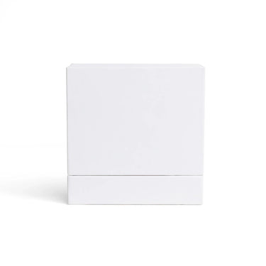 White retail jewelry box on a white background