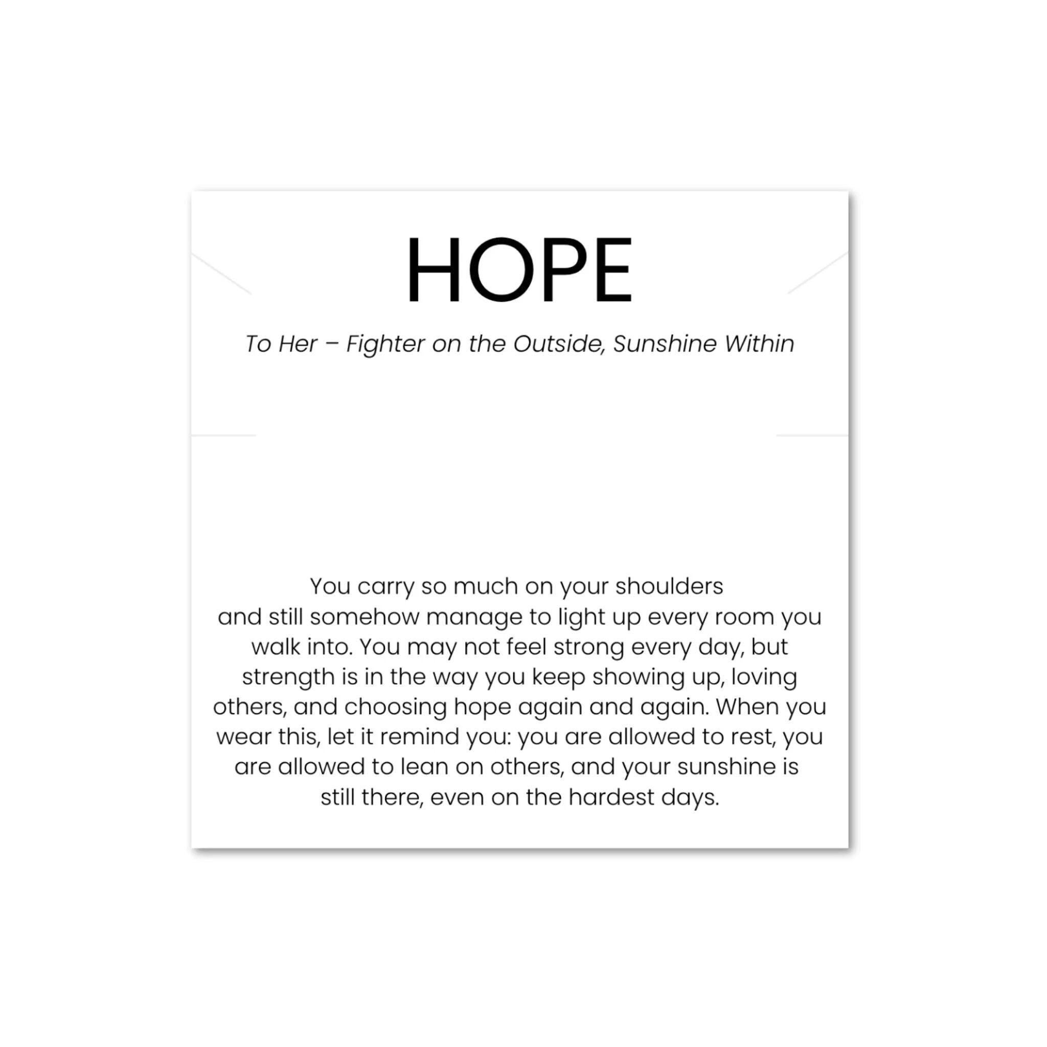 The Cancer Awareness Hope Gift Set Card  / CRD0012