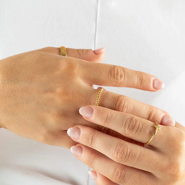 Wholesale Jewelry 14K Gold Filled Plus™ Beaded Spacer Ring - Model 