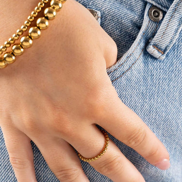 Wholesale Jewelry 14K Gold Filled Plus™ Beaded Spacer Ring - Model 