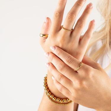 Wholesale Jewelry 14K Gold Filled Plus™ Beaded Spacer Ring - Model 