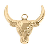 Bull pen18K Gold PVD Stainless Steel Mother Of Pearl Star Charmdant