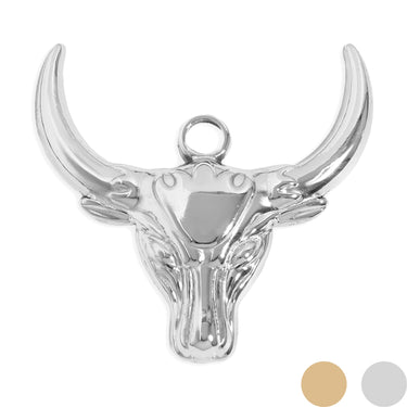 Bull pendant silver