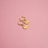 Sunburst Heart Huggie Earring Lifestyle