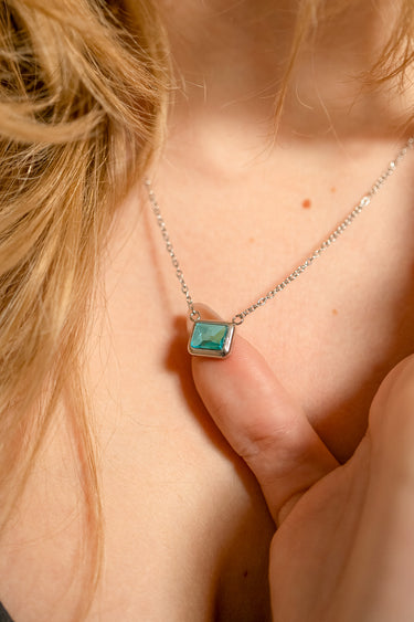 Birthstone Emerald Connector Charm 