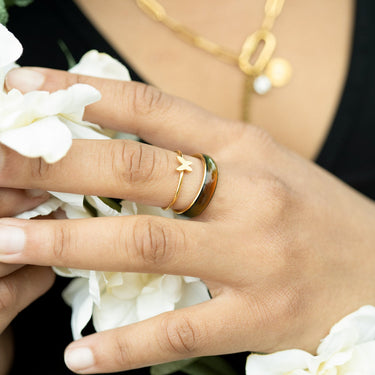 Symbol Stacking Ring Lifestyle