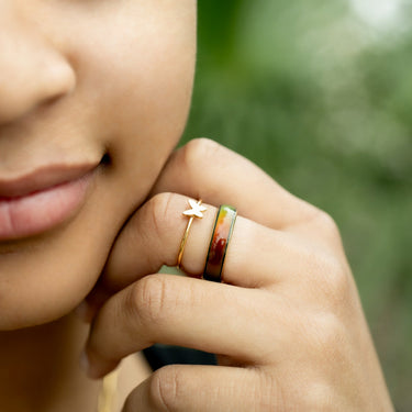 Symbol Stacking Ring Lifestyle