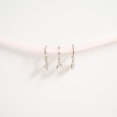Coin Pendant Earrings Stainless 