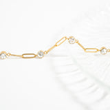 Stone Paperclip Bracelet Lifestyle
