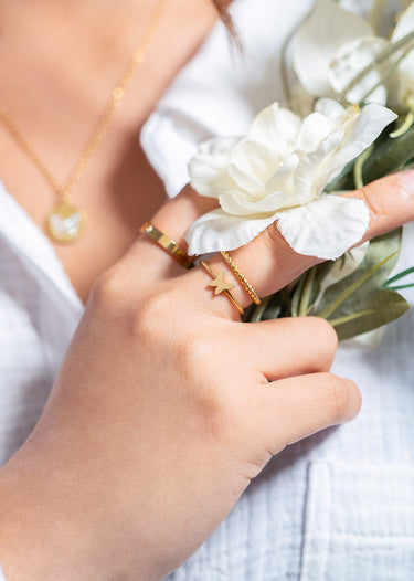 Symbol Stacking Ring Lifestyle