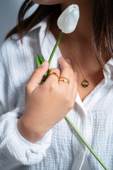 Symbol Stacking Ring Lifestyle