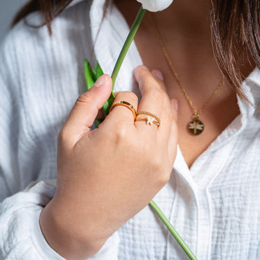 Symbol Stacking Ring Lifestyle