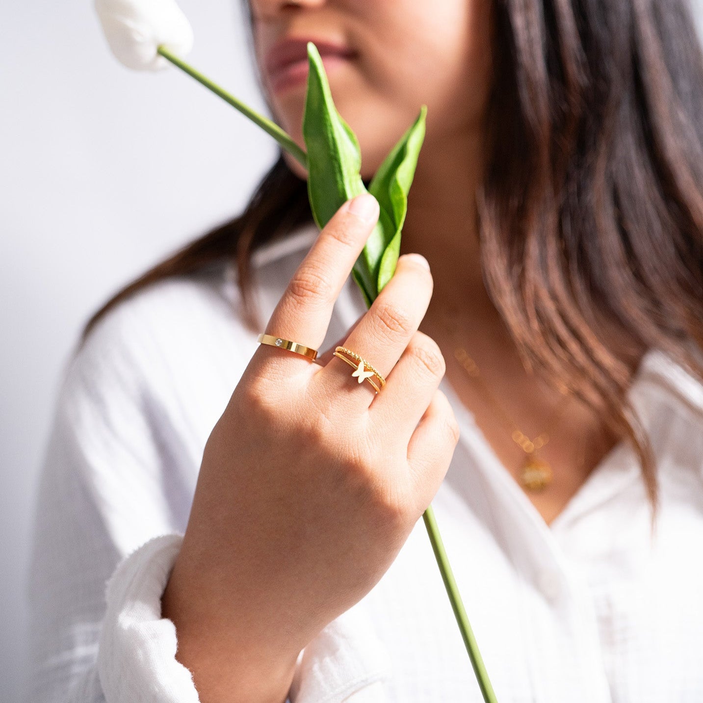 Symbol Stacking Ring Lifestyle
