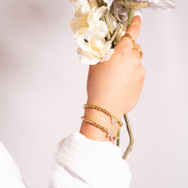 Gold Bee Stretch Bracelet