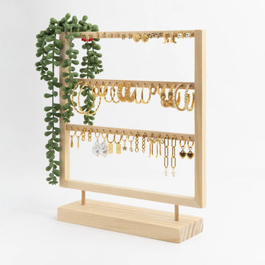 Wood 30 Pair Earring Display / DSP0046