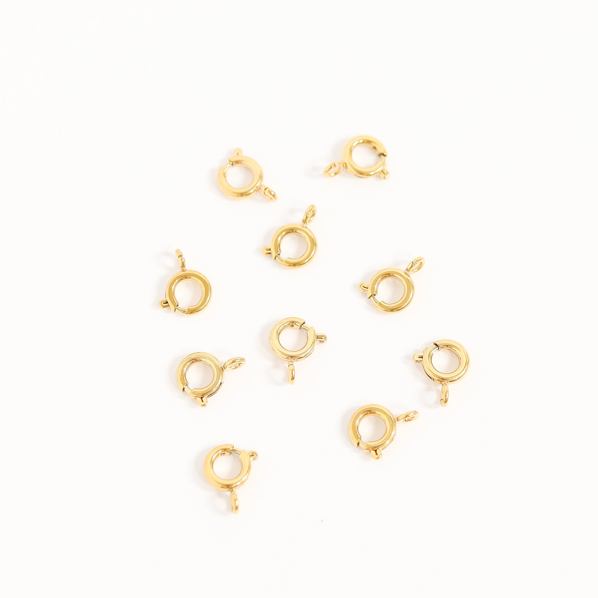 18k Gold PVD Rostfritt stål Springlås / ENC0010
