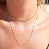 2 Row Layering Necklace Magnetic Clasp
