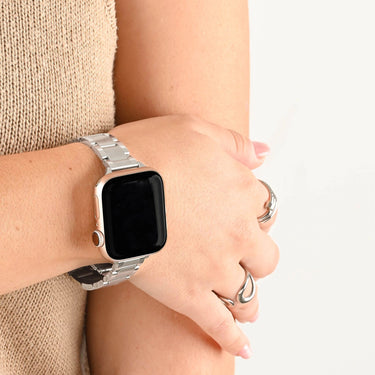 Wholesale jewelry 18K Gold PVD Stainless Steel Classic Smartwatch Band- stainless model 