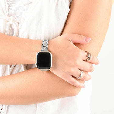 Wholesale jewelry 18K Gold PVD Stainless Steel Classic Slim Smartwatch Band- stainless model 