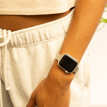 Silver Smart Watch Band