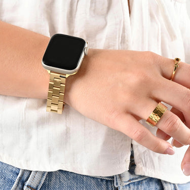Wholesale jewelry 18K Gold PVD Steel Classic 2.0 Smartwatch Band- gold model