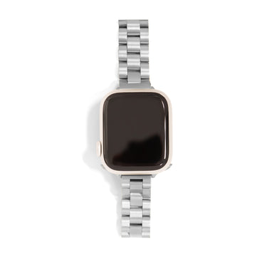 Silver Smart Watch Band