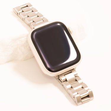 Silver Smart Watch Band