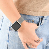 Wholesale jewelry 18K Gold PVD Stainless Steel Mesh Smartwatch Band - stainless model 