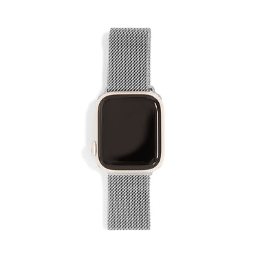 Silver Smart Watch Band