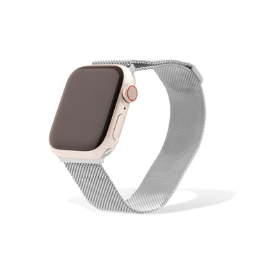 Silver Smart Watch Band