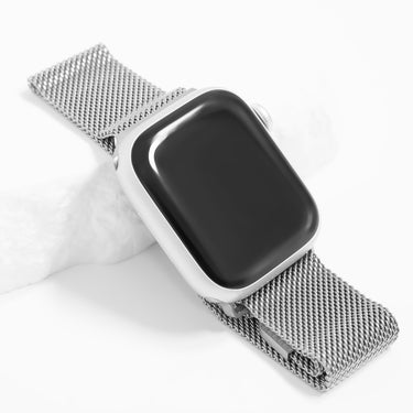 Silver Smart Watch Band