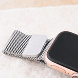 Wholesale jewelry 18K Gold PVD Stainless Steel Mesh Adjustable Smartwatch Band - stainless studio 