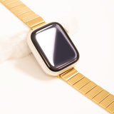 Wholesale jewelry 18K Gold PVD Stainless Steel Flex Smartwatch Band- gold studio  