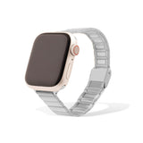 Wholesale jewelry 18K Gold PVD Stainless Steel Flex Smartwatch Band- stainless main  