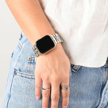 Wholesale jewelry 18K Gold PVD Stainless Steel Heritage Smartwatch Band - stainless model 