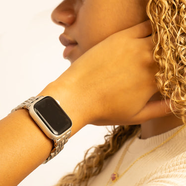 Silver Smart Watch Band 