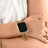 Wholesale jewelry 18K Gold PVD Stainless Steel Heritage Slim Smartwatch Band - gold model 