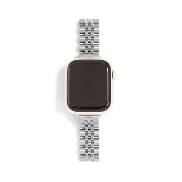 Silver Smart Watch Band