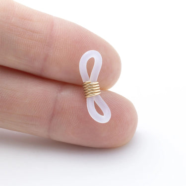 Gold Sunglass Connectors- Scale shot 