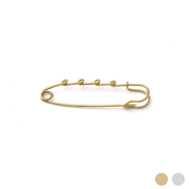 Gold Charm Holder Brooch