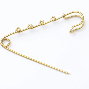 Gold Charm Holder Brooch