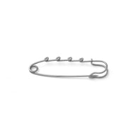 Silver Charm Holder Brooch